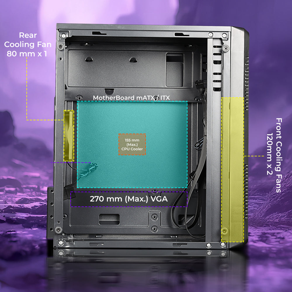 Zius Frame Zebronics Zium 10 Premium Gaming Chassis