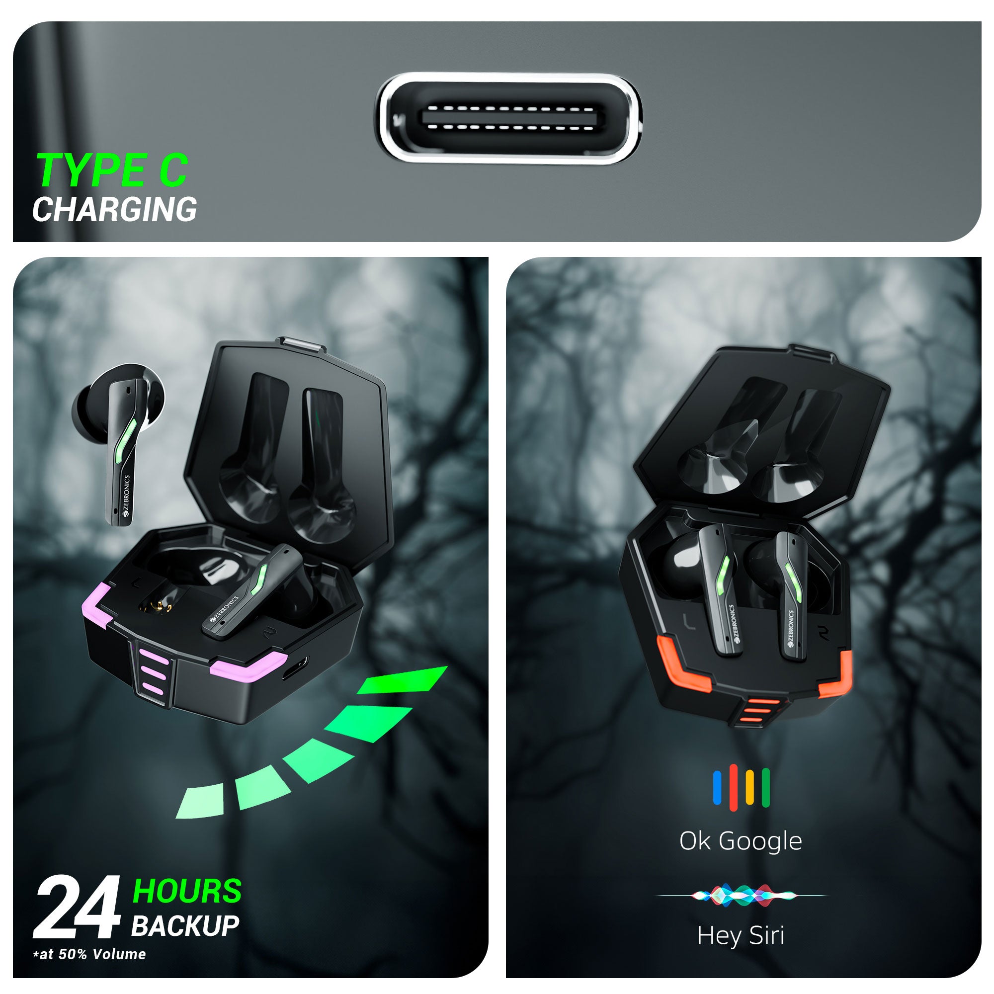 Zeb-Beast - Wireless Earbuds - Zebronics