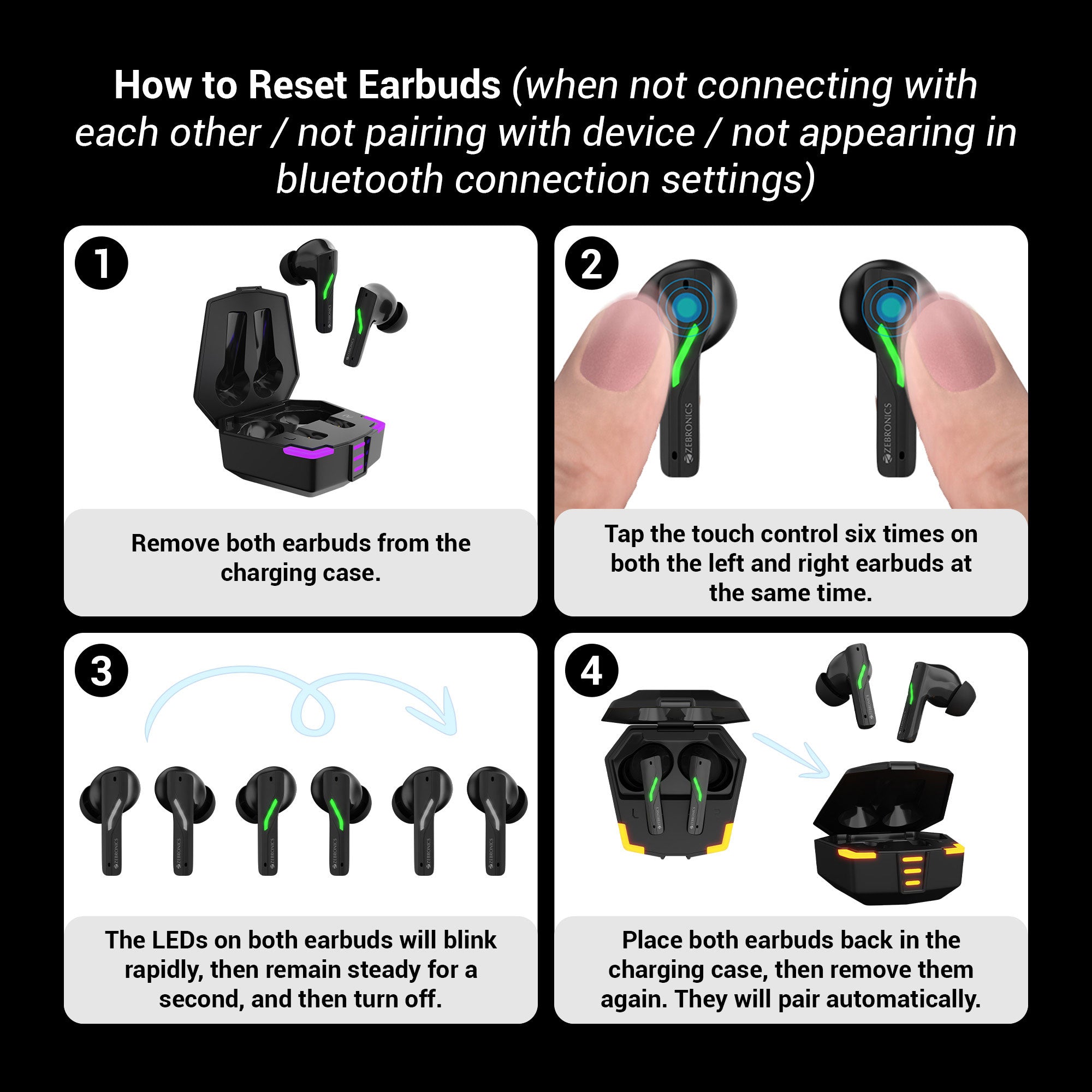 Zeb-Beast - Wireless Earbuds - Zebronics