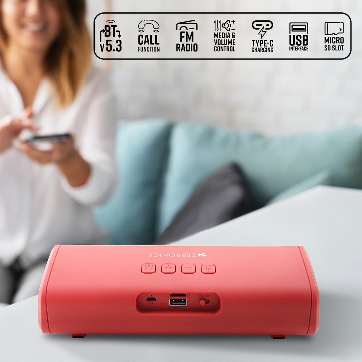 Zeb-Knockout - Wireless Speaker - Zebronics