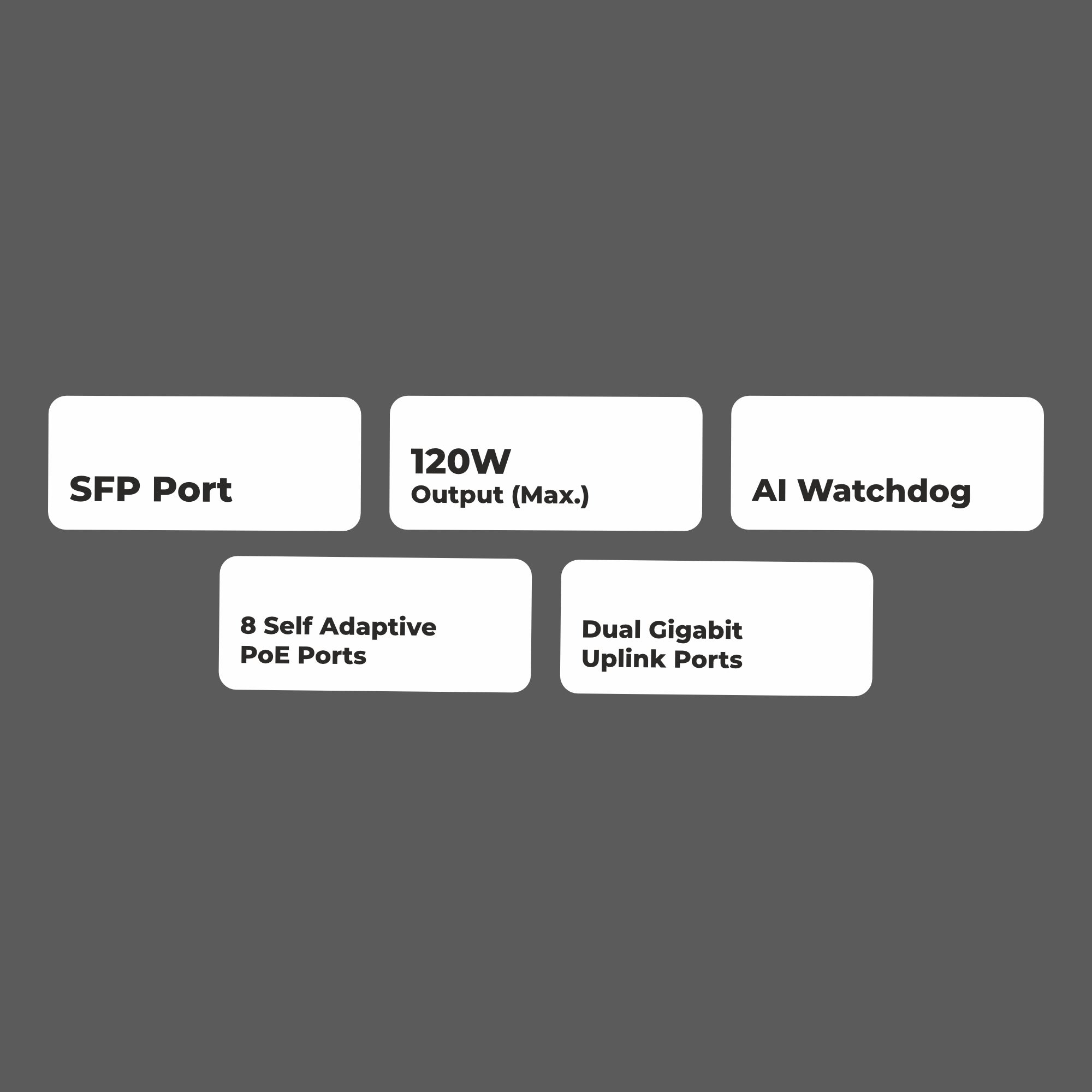 Zeb 8PM2UG1UF 120 - 8 Port POE Switch