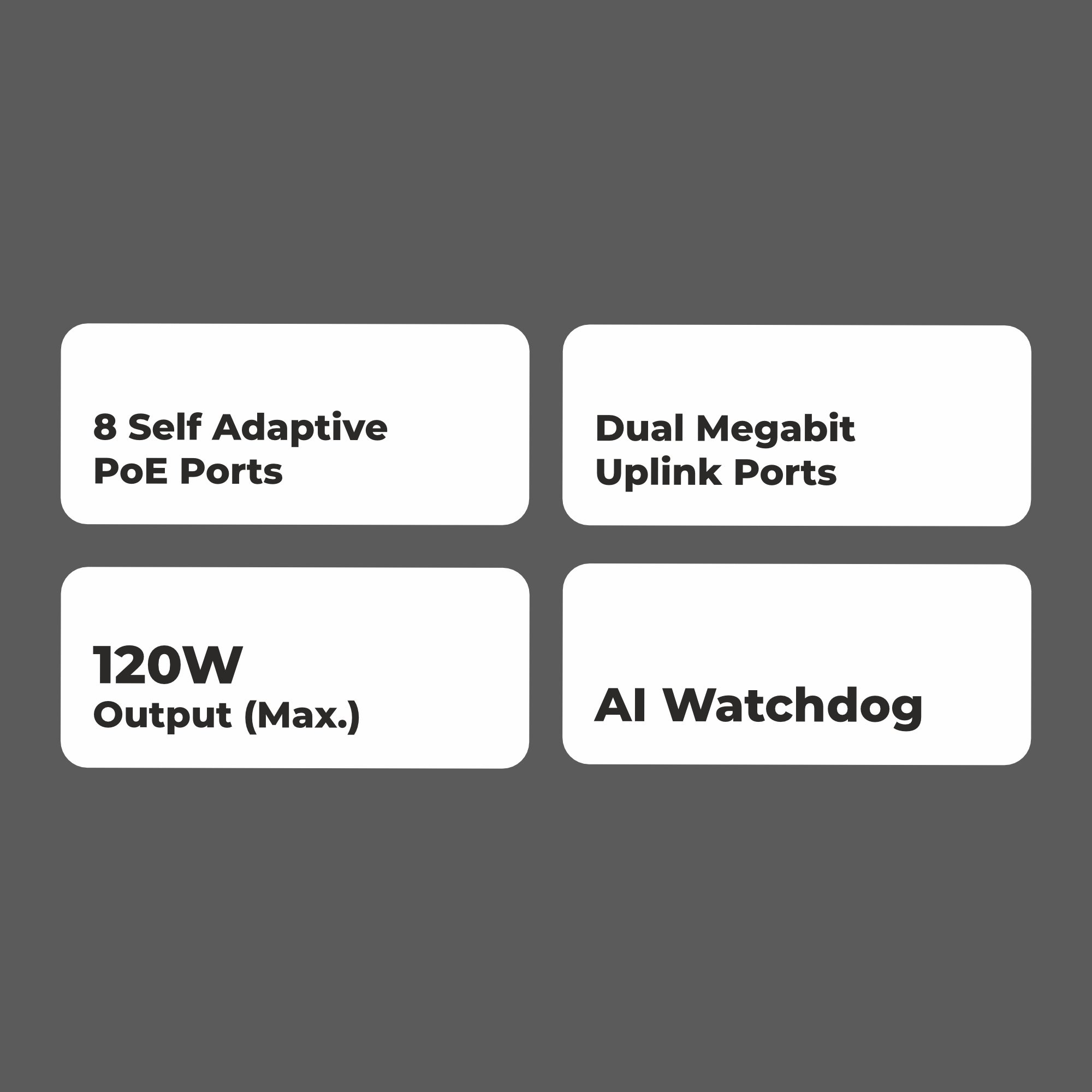 Zeb 8PM2UM 120 - 8 Port POE Switch