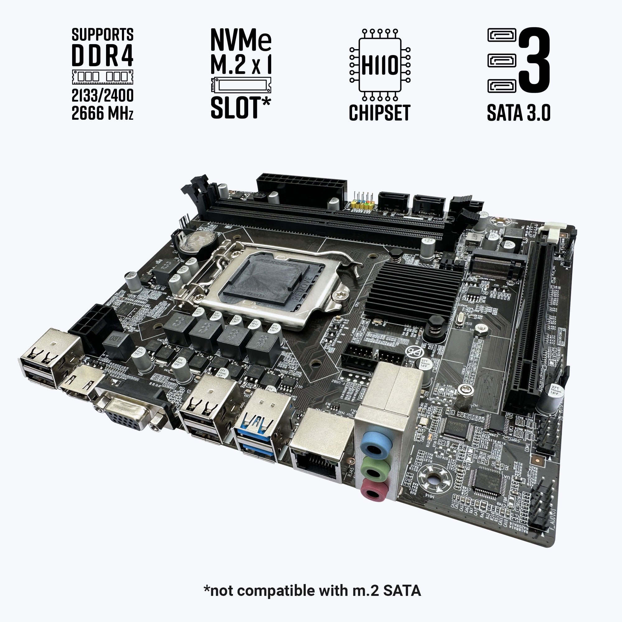 Zeb H110M2 - LGA 1151 Socket - Zebronics