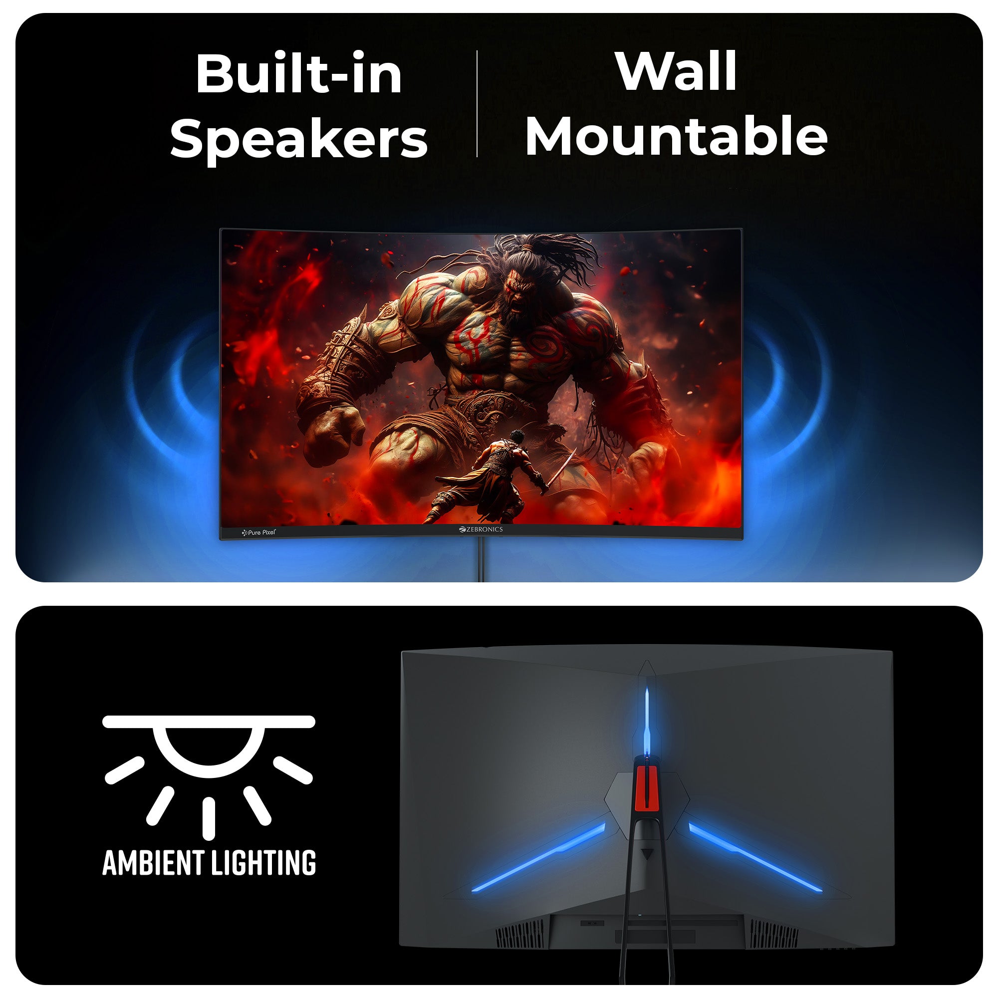 zeb-N32A - Gaming Monitor - Zebronics