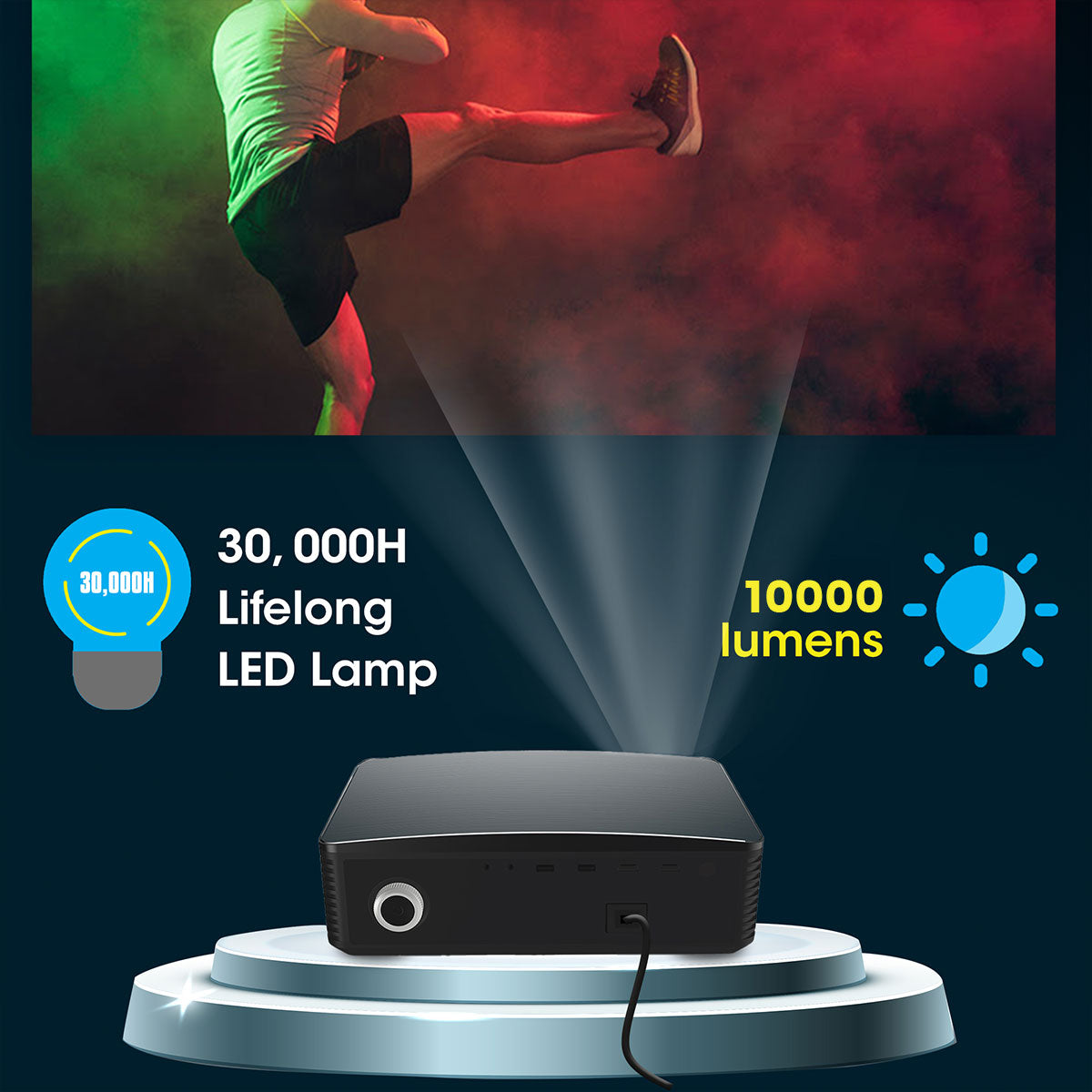 Zeb-PixaPlay 16 - LED Projector - Zebronics