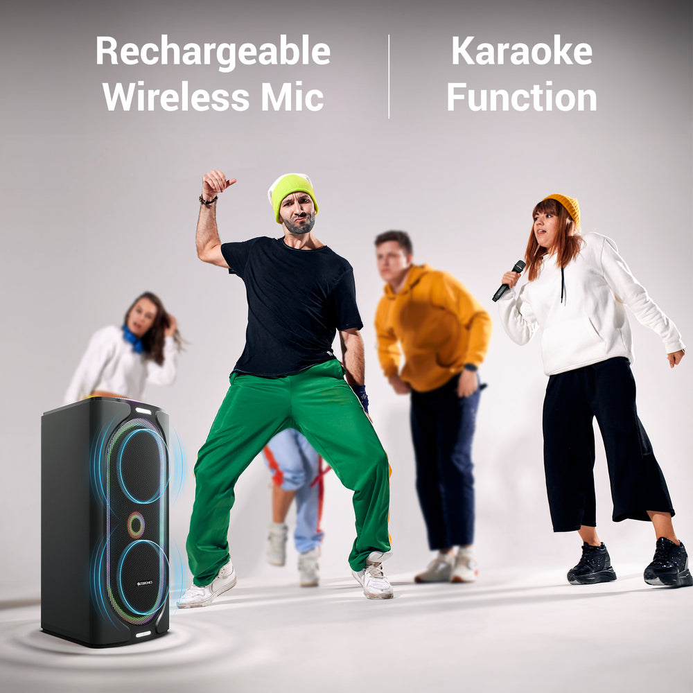 Zebronics Roxor Pro DJ speaker - 120W, Dolby Audio, karaoke