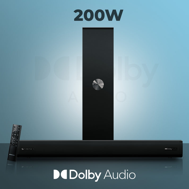 Zebronics Juke Bar 8700 Pro 200W 2.1 Channel Dolby Audio Soundbar with Wireless Subwoofer sound bar thumbnail 6