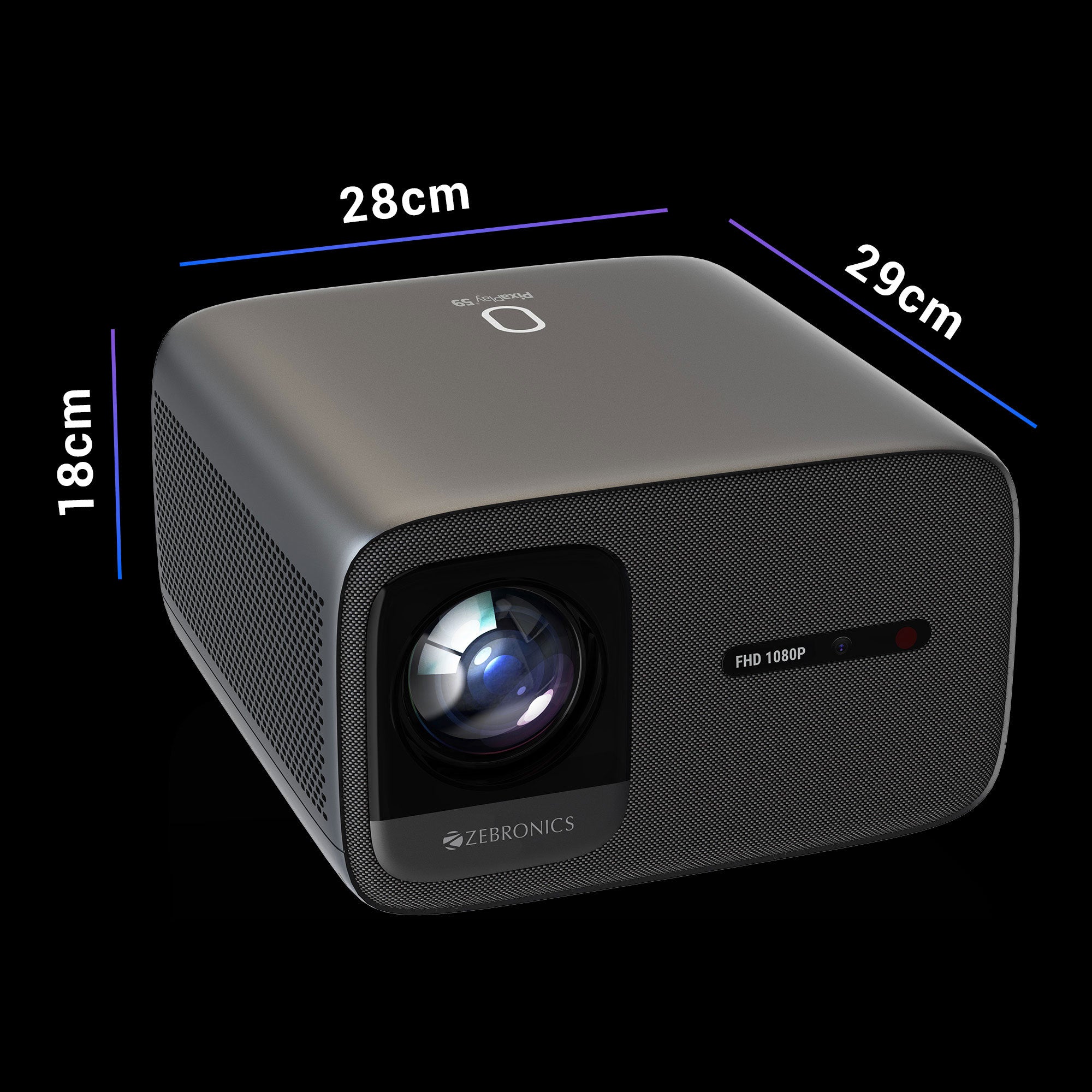 zeb-pixaplay-59 - LED Projector - Zebronics