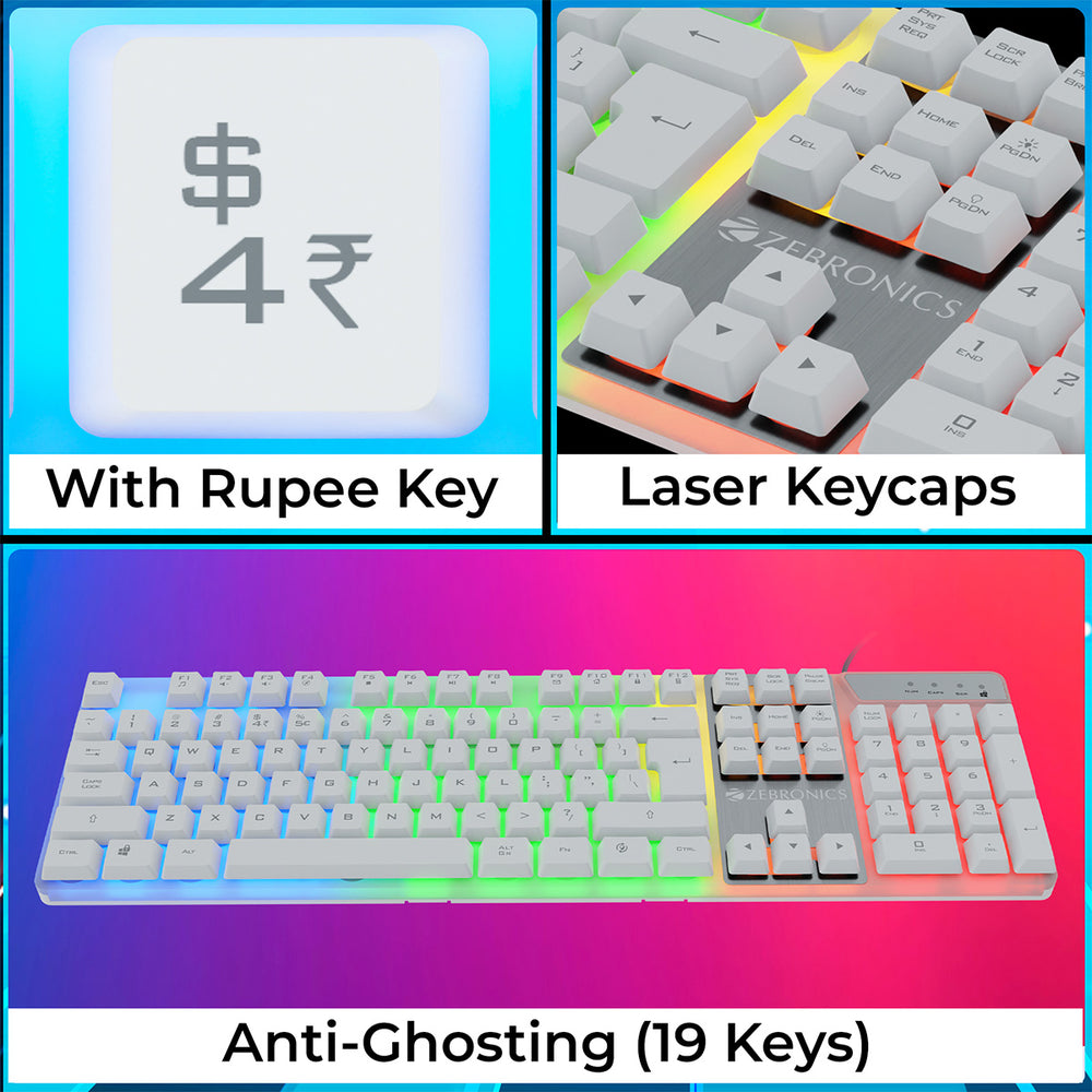 Zebronics WarK Wired Gaming Keyboard & Mouse Combo