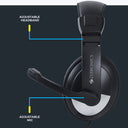 Zebronics 200hm - 3.5mm Headphone With Adjustable Mic