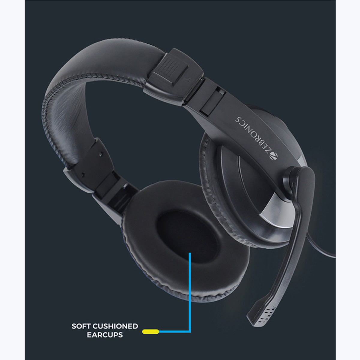 Zebronics headphones with discount mic for mobile