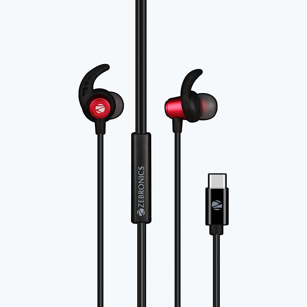 Wired In Ear Earphones with Type C 3.5MM Input Zebronics