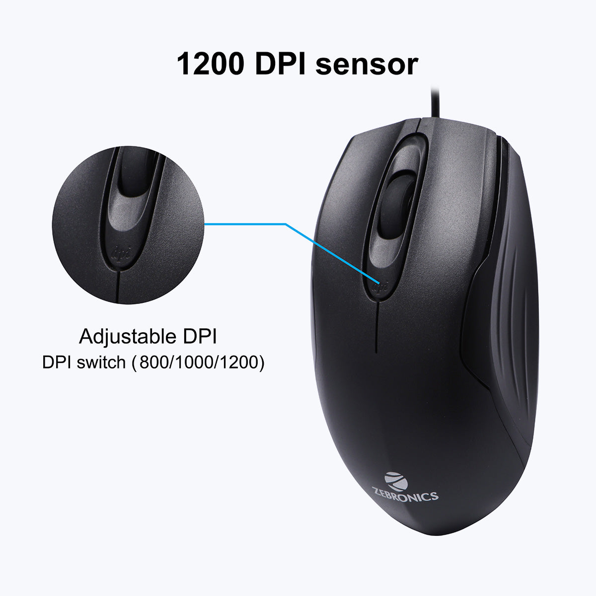 ZEB-DLM10 - Wired Mouse - Zebronics
