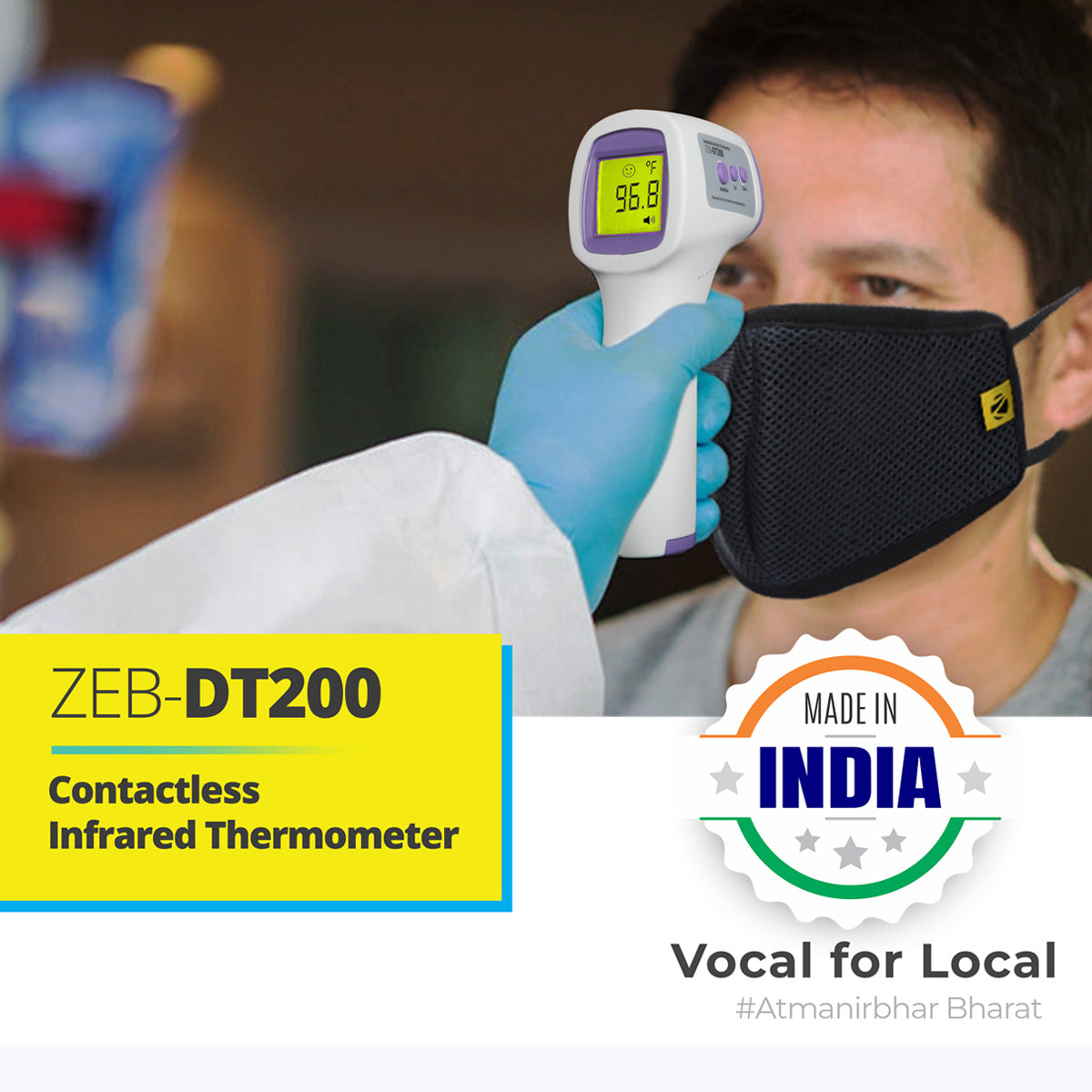 Zeb DT200 - Contactless Infrared Thermometer - Zebronics