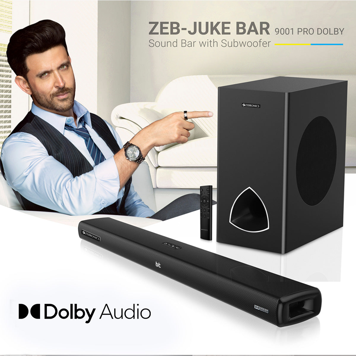 Zeb-Juke Bar 9001 Pro Dolby - Soundbar - Zebronics