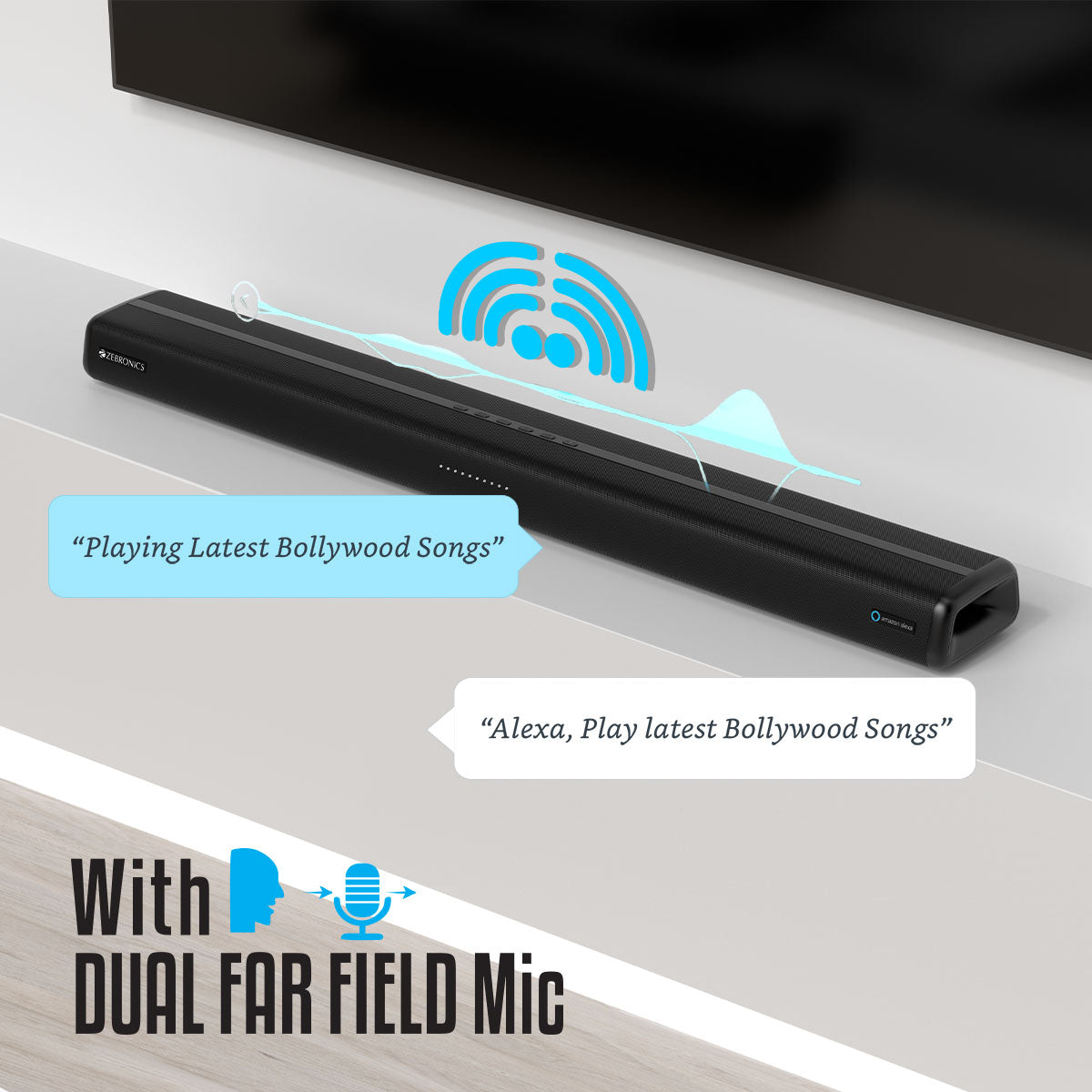 Soundbar with alexa built sales in