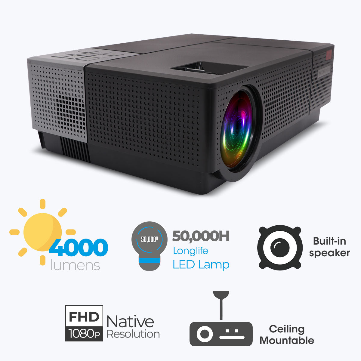ZEB-LP4000FHD - LED Projector - Zebronics