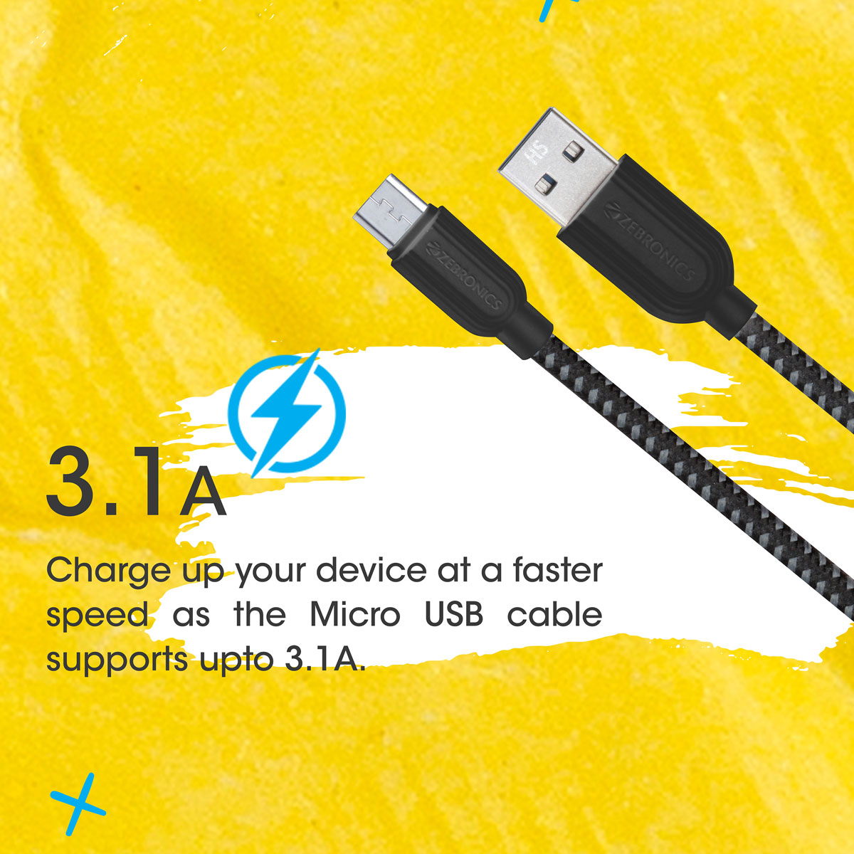 ZEB-MU300C - Micro USB Cable - Zebronics