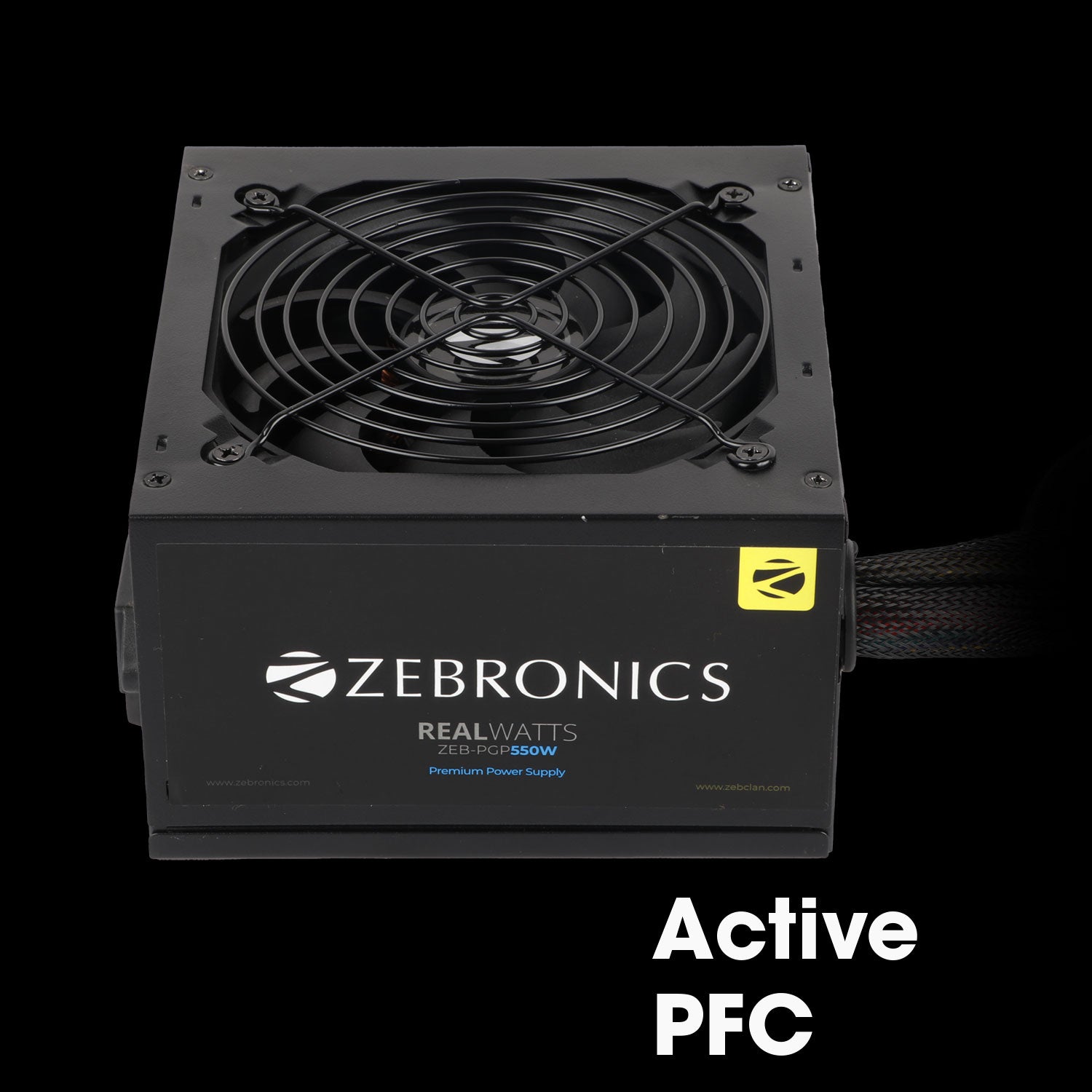 Zeb-PGP550W (80 Plus) - Premium Power Supply - Zebronics