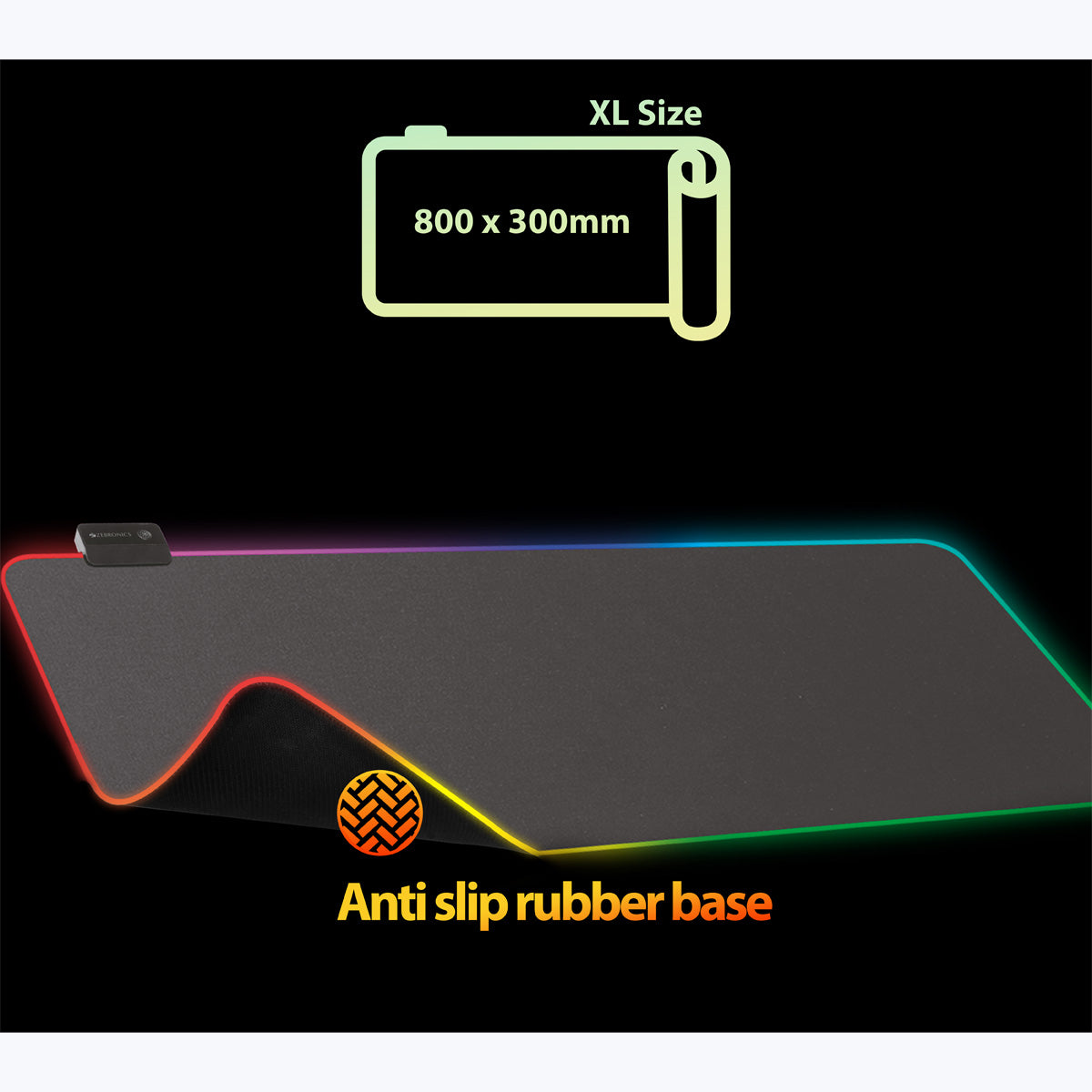 Zeb-Blaze XL RGB - Gaming Mousepad - Zebronics