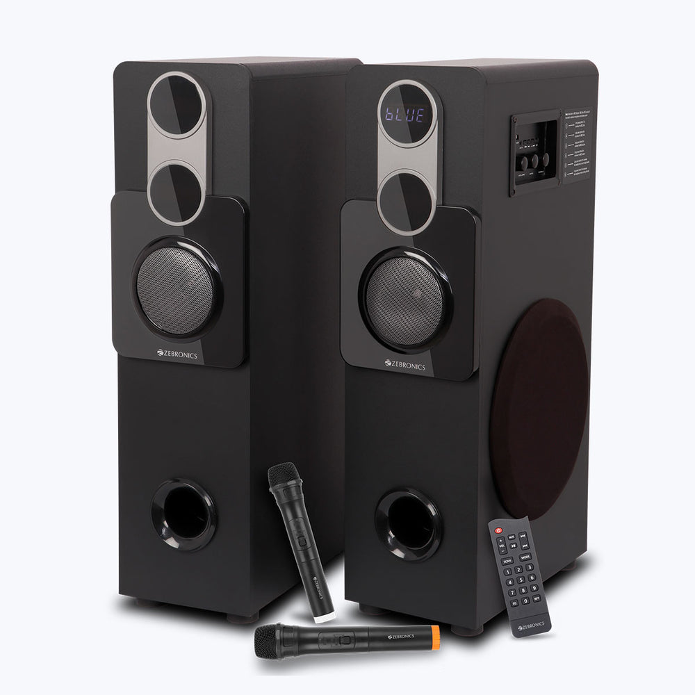 Zebronics Boost 500 Tower Speaker - 120W, dual mic, 2-way