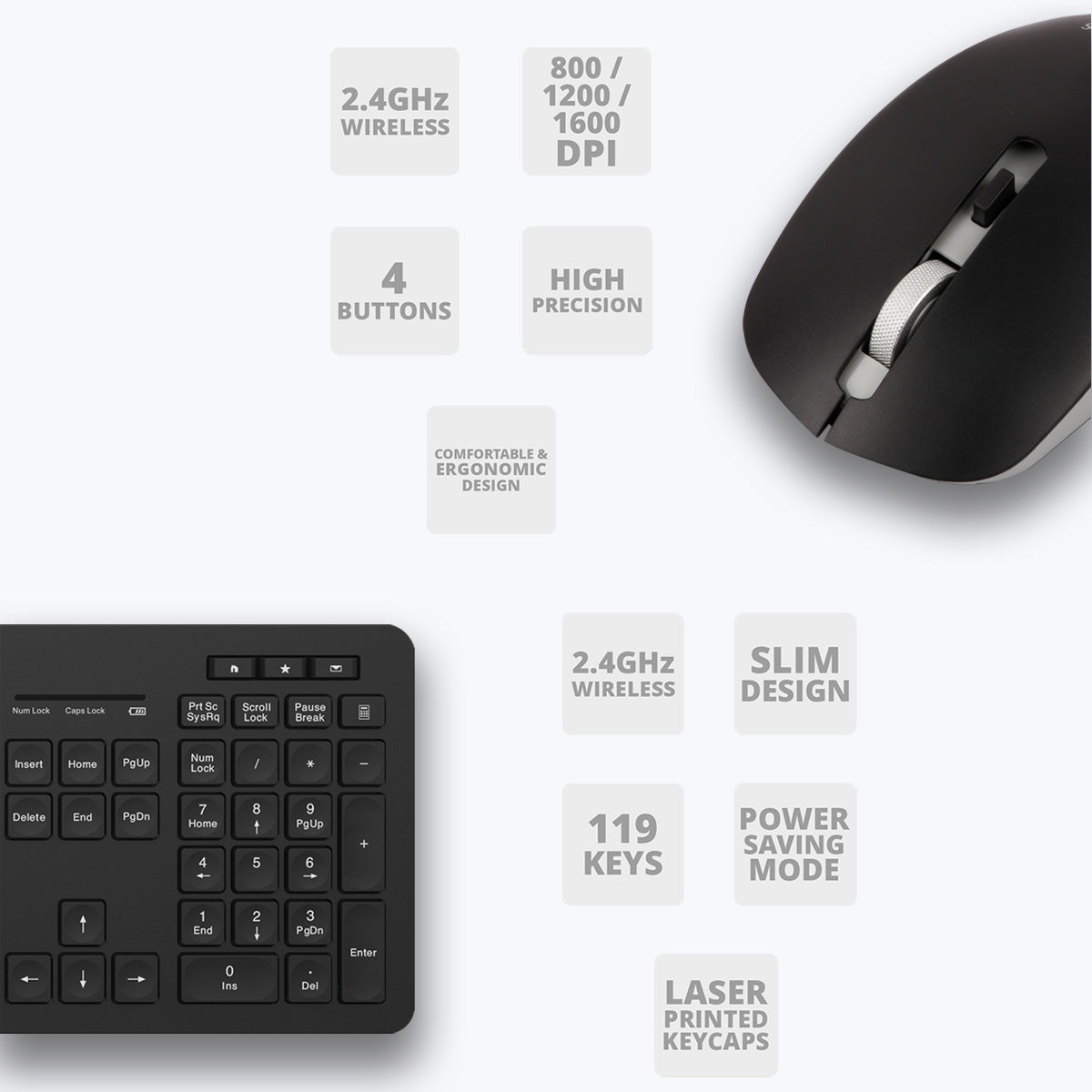 Zeb-Companion 500 - Keyboard and Mouse Combo - Zebronics