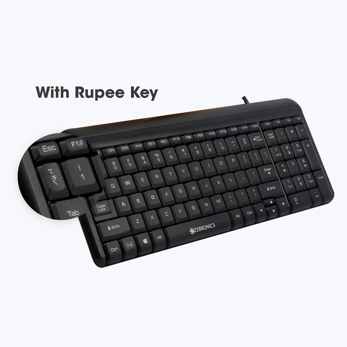Zeb-Glide - Multimedia Keyboard - Zebronics