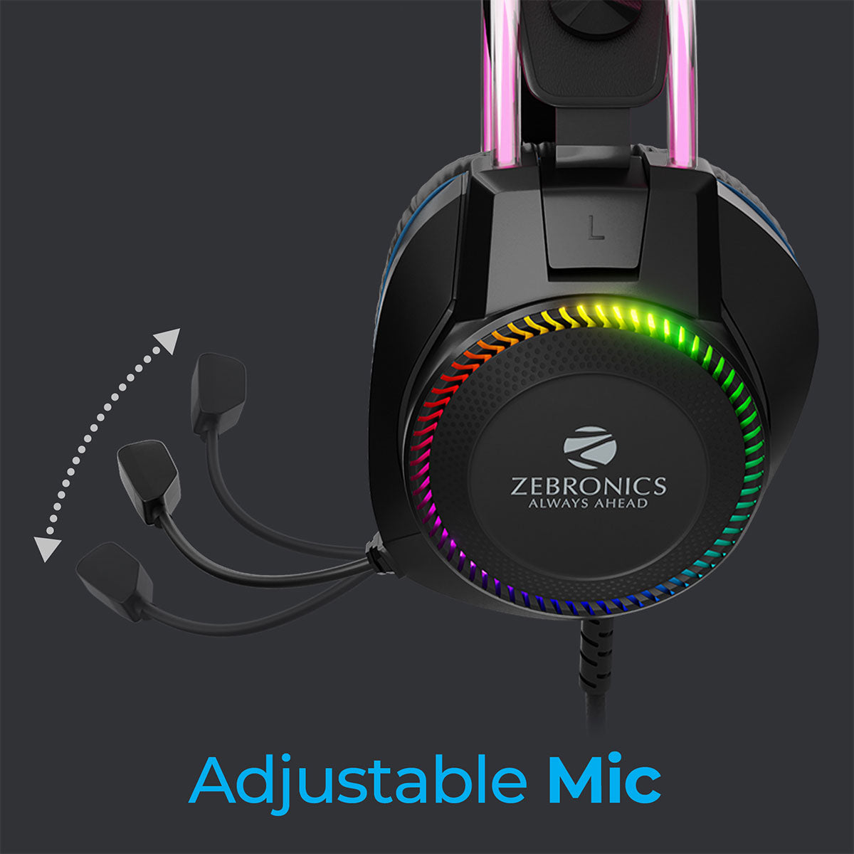 Zebronics headphones with mic best sale for mobile