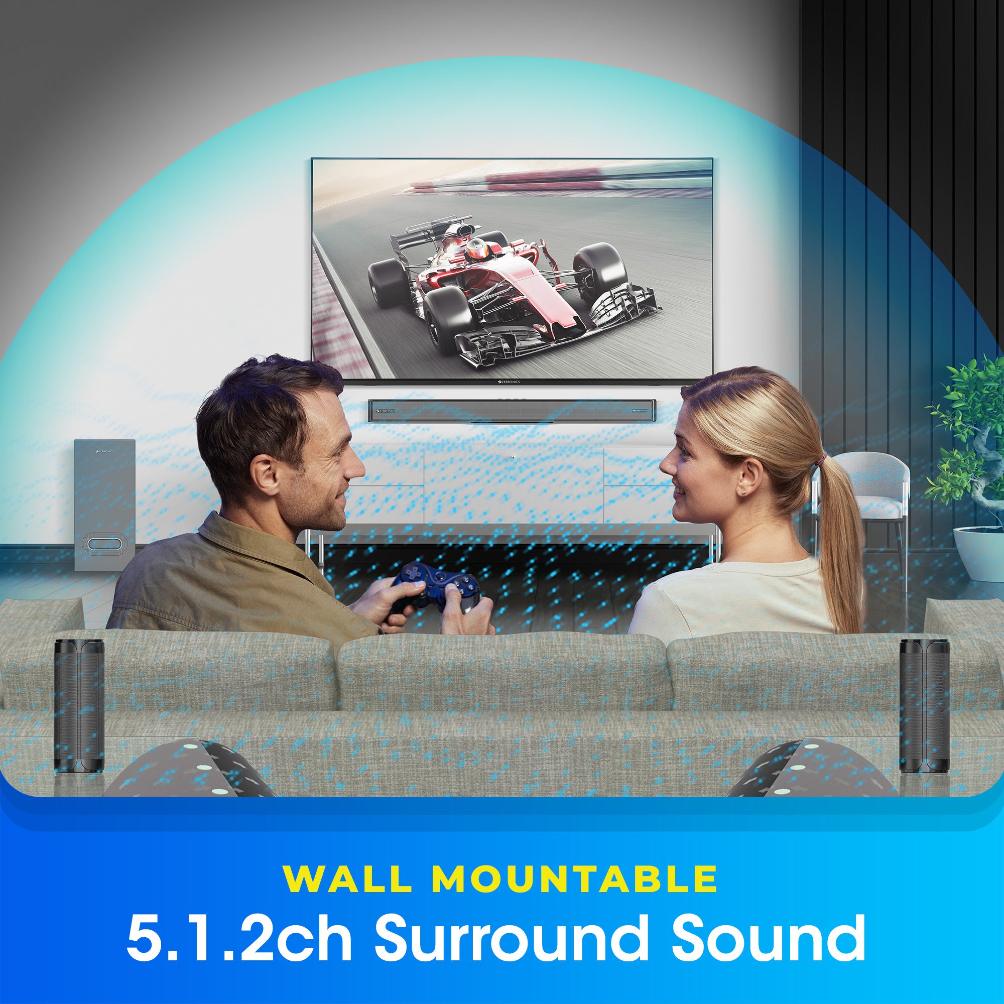 Zeb-Juke bar 9750 Pro 5.1 - Soundbar- Zebronics