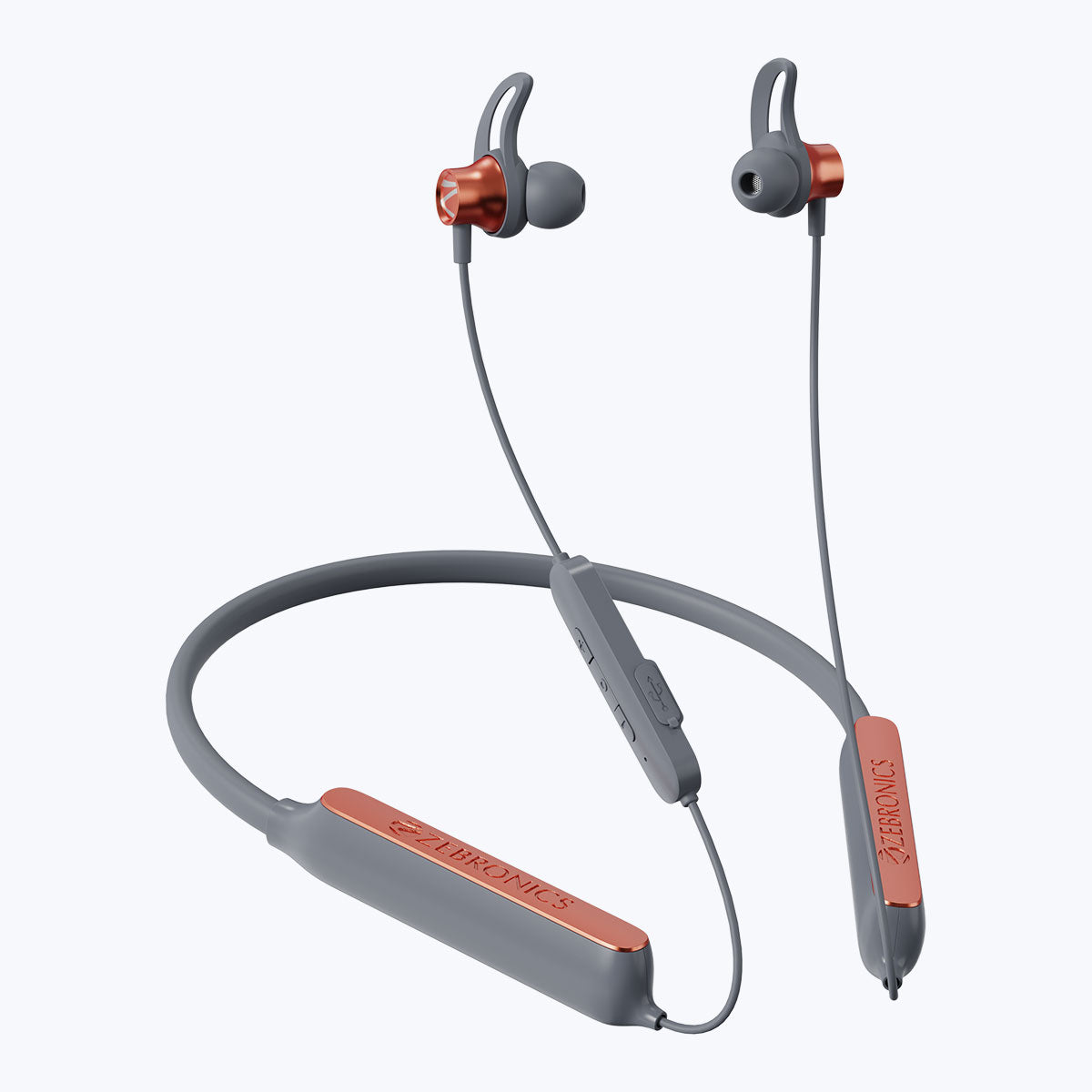 Wireless Neckband Earphones with Mic Zebronics