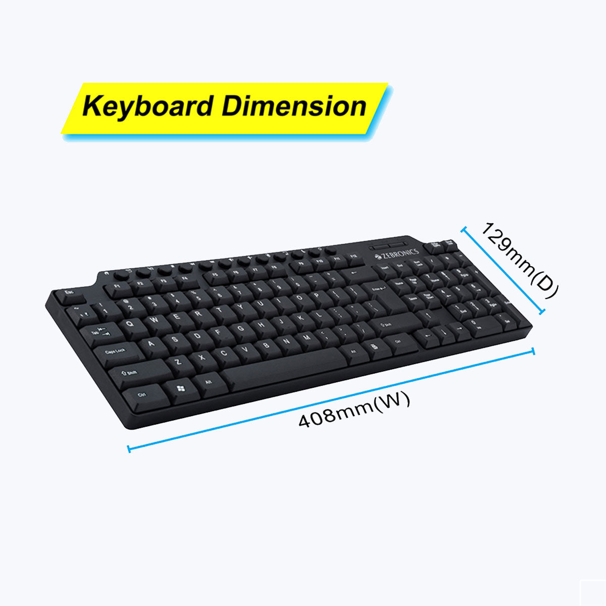 ZEB-KM2100 - Multimedia Keyboard - Zebronics