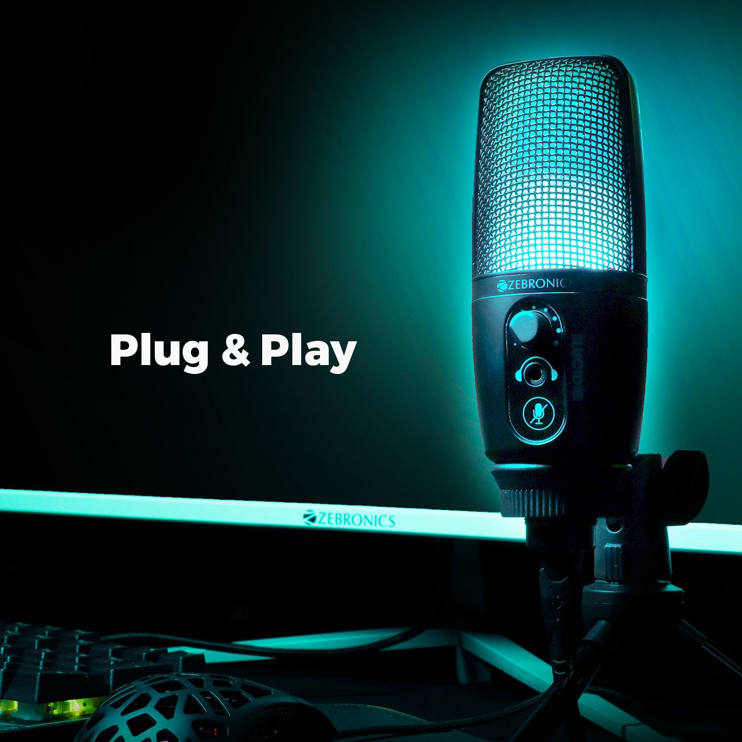 Zeb-Lucid RGB -Premium Gaming Microphone  - Zebronics