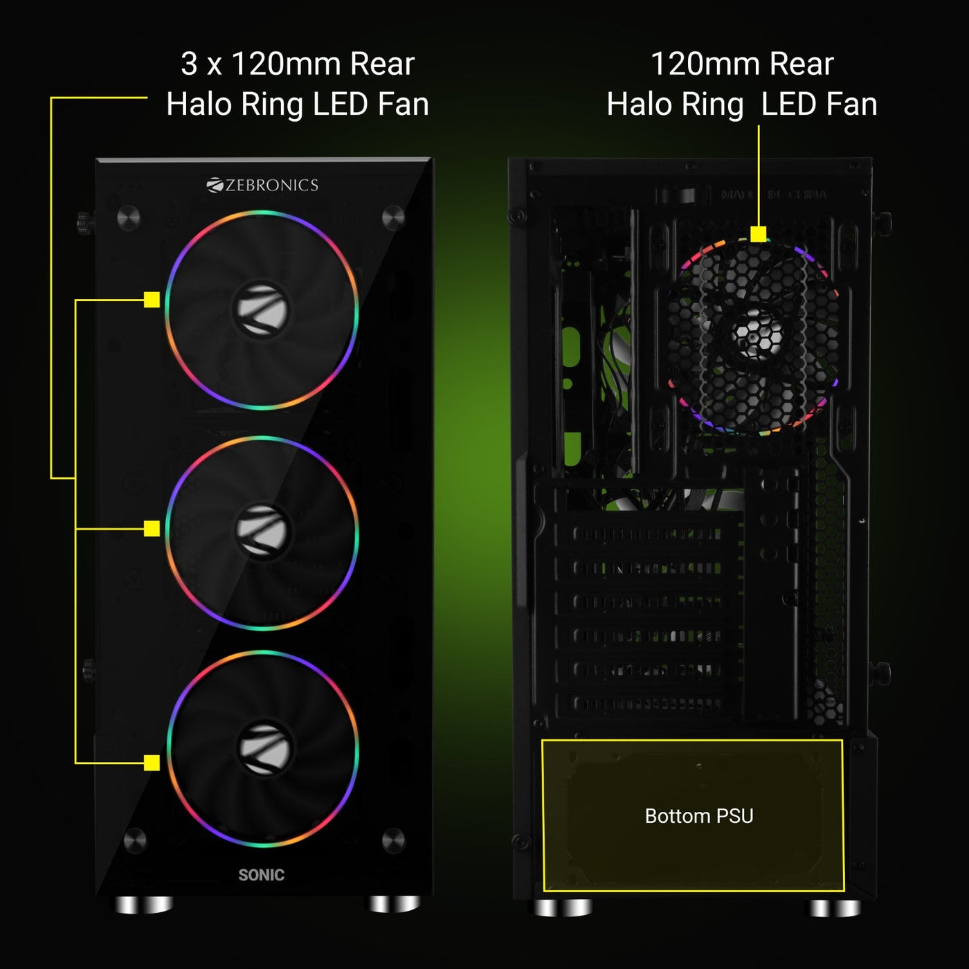 Zebronics Sonic Premium Gaming Chassis