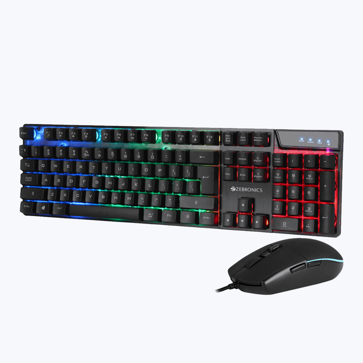 Zeb-War - Premium Gaming Keyboard and Mouse Combo - Zebronics