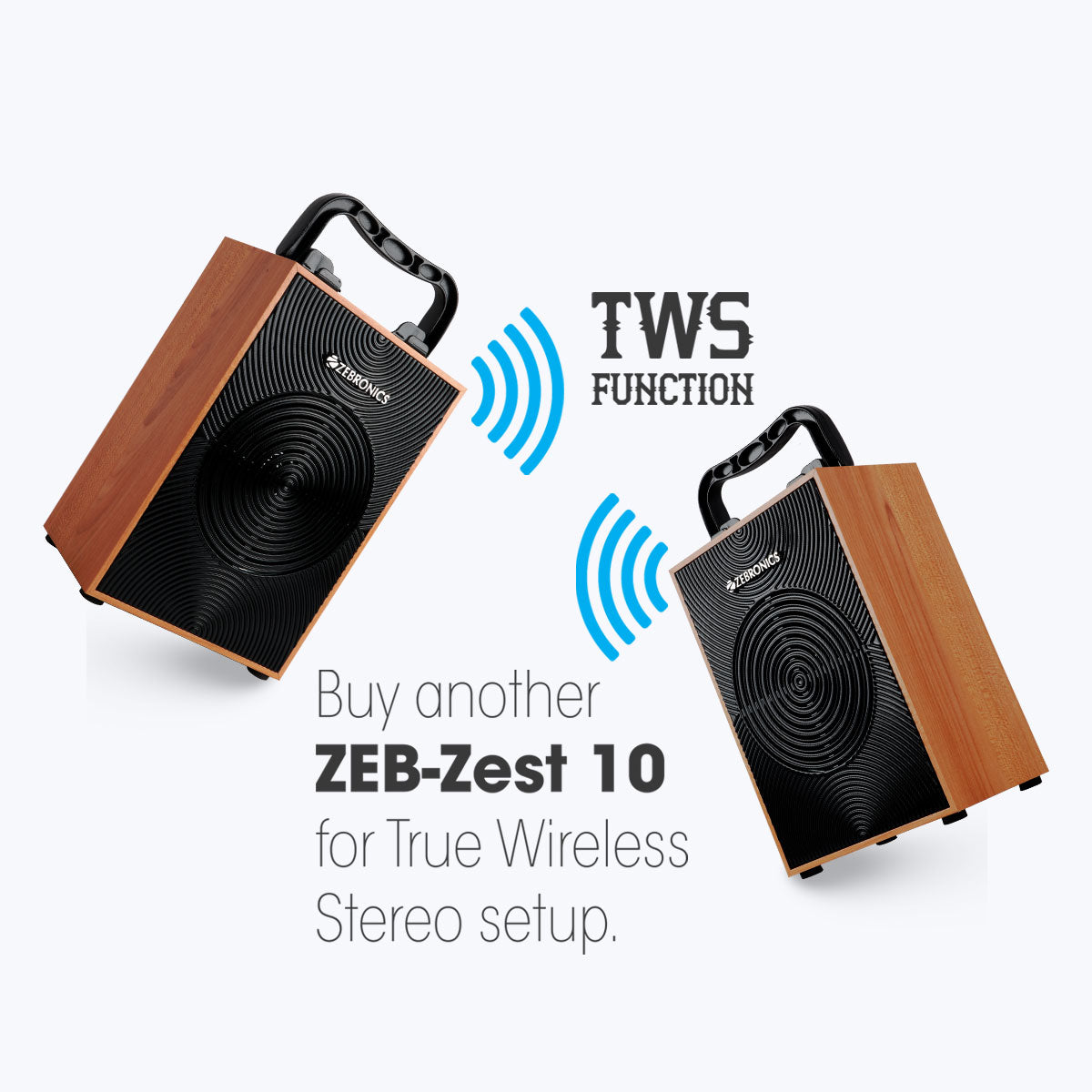 Zeb-Zest 10 - Wireless Speaker - Zebronics