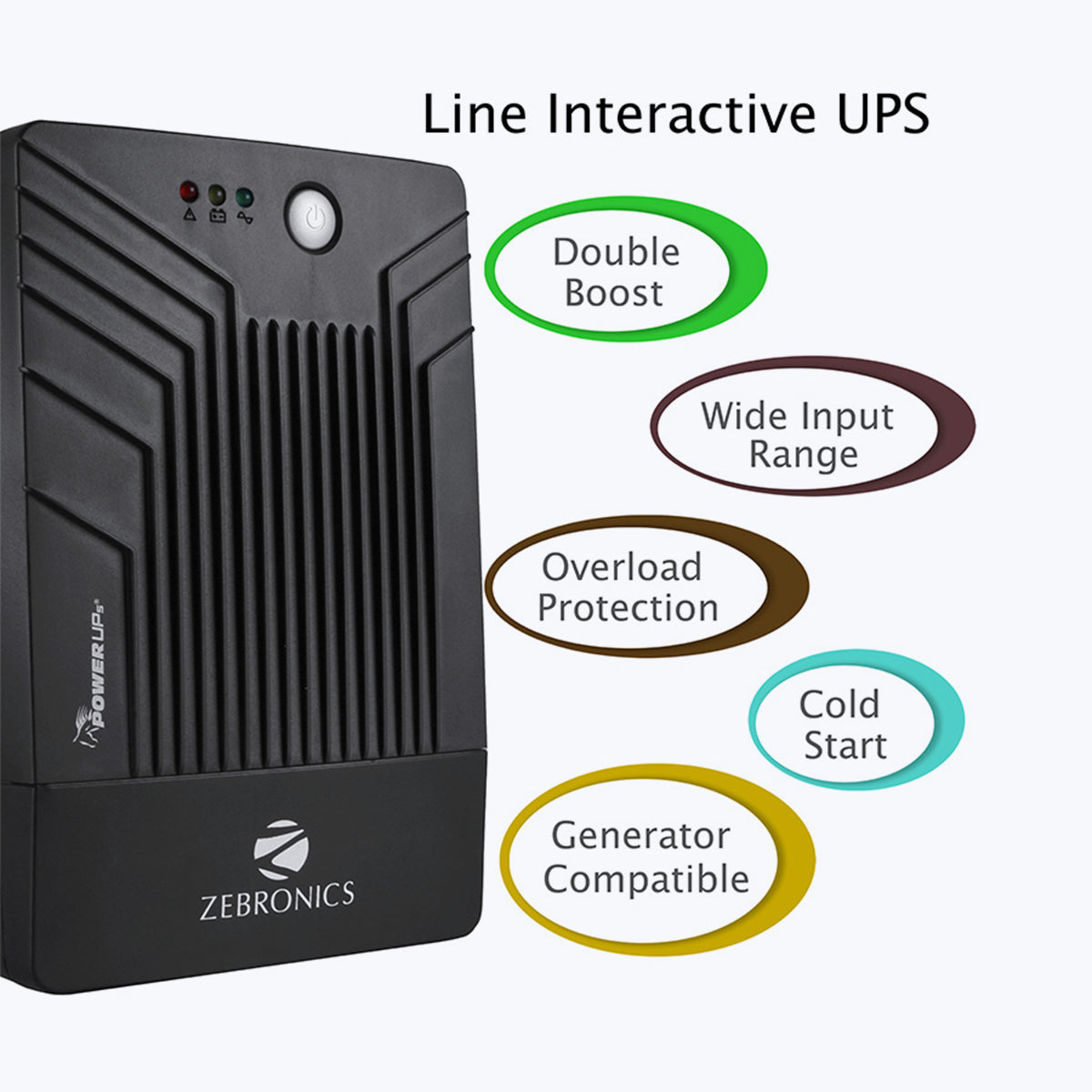 Zeb-U1200 - Line Interactive UPS - Zebronics