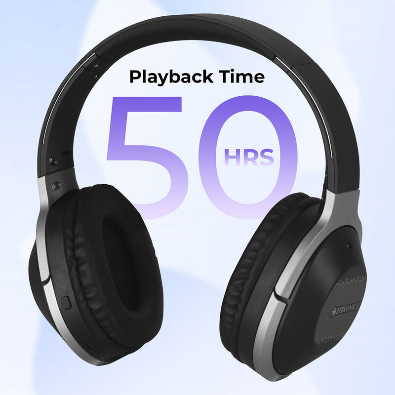 Zebronics Zoom Wireless Headphone Has 50 Hrs Of Playback Time