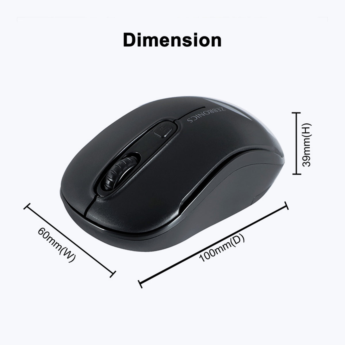 Zeb-Dash - Wireless Mouse - Zebronics