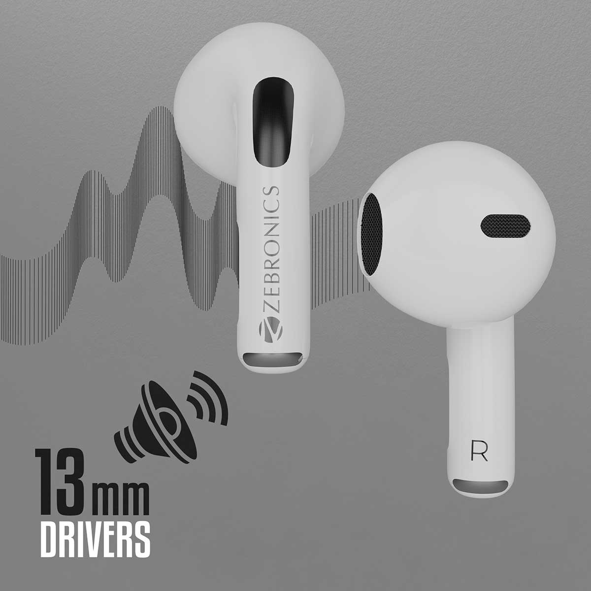 Zeb-Sound Bomb 3 - Wireless Earbuds - Zebronics